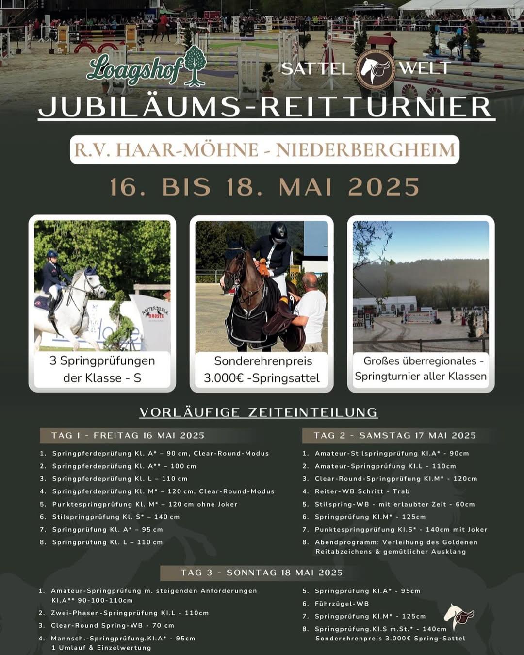 Jubiläums Reitturnier 2025 - 75 Jahre R.V. Haar-Möhne