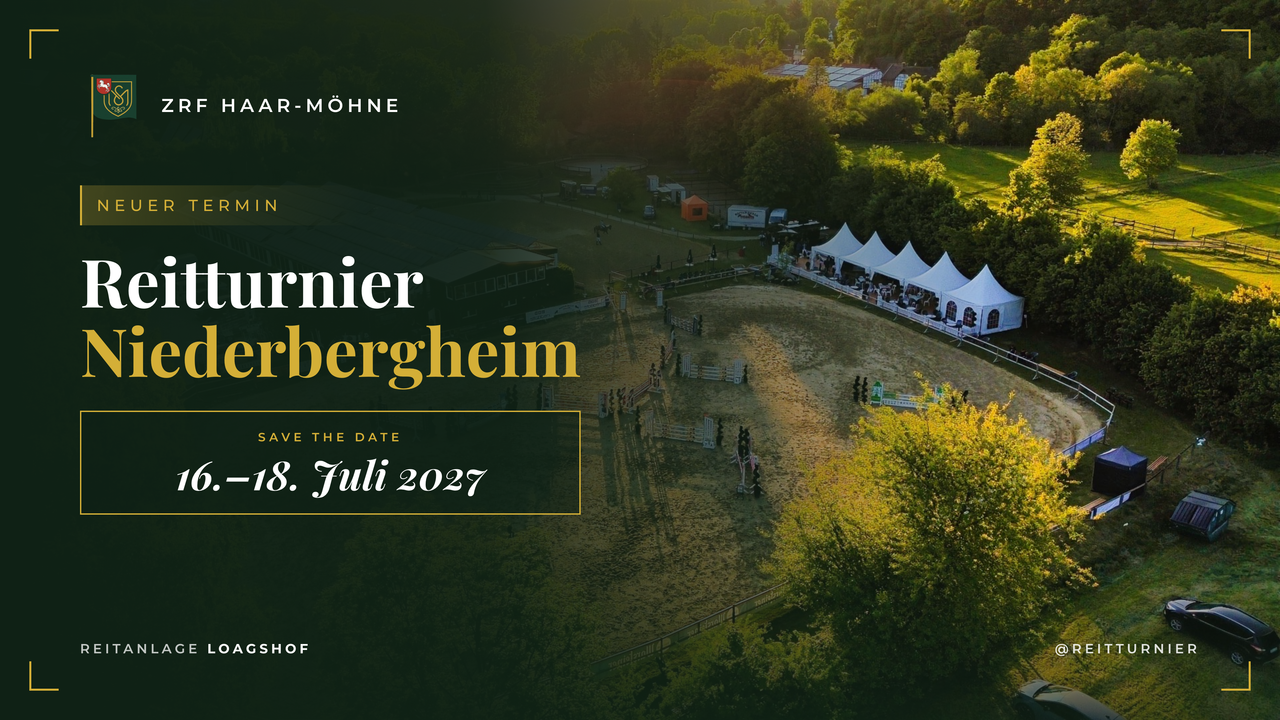 Reitturnier Niederbergheim – 16. bis 18. Juli 2027
